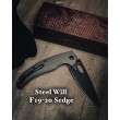 Нож складной Steel Will F19-20 Sedge (серая рукоять) - фото № 2