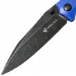 Нож складной Steel Will F53-23 Gienah (черное лезвие, синяя рук.) - фото № 4