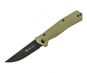 Нож складной Steel Will F11-33 Daitengu (черное лезвие, зеленая рук.)