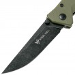 Нож складной Steel Will F11-33 Daitengu (черное лезвие, зеленая рук.) - фото № 4
