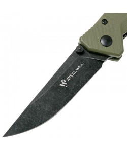 Нож складной Steel Will F11-33 Daitengu (черное лезвие, зеленая рук.)