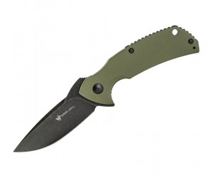Нож складной Steel Will F16M-33 Plague Doctor (черное лезвие, зеленая рук.)