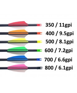 Стрела лучная карбоновая спорт. Centershot Flash 350, Shield 2”