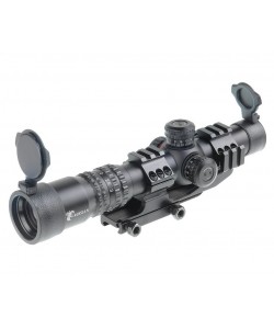 Оптический прицел Veber Black Russian 1-4x24 RG «Загонник», подсветка