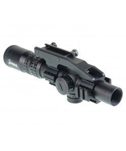 Оптический прицел Veber Black Russian 1-4x24 RG «Загонник», подсветка