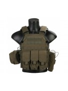 Разгрузочный жилет EmersonGear LBT6094A style Plate Carrier с 3 подсумками (Ranger Green)