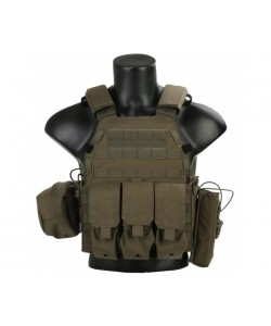 Разгрузочный жилет EmersonGear LBT6094A style Plate Carrier с 3 подсумками (Ranger Green)