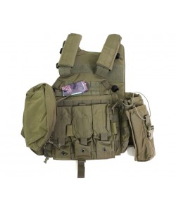 Разгрузочный жилет EmersonGear LBT6094A style Plate Carrier с 3 подсумками (Ranger Green)
