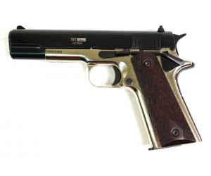 Охолощенный СХП пистолет 1911-СО Kurs (Colt) 10x24, хром/черный