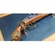 Пистолет французский кавалерийский (XVIII век) на бархатном панно, 43x23 зеленый бархат, дуб - фото № 5