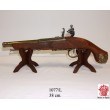 Пистолет французский кавалерийский (XVIII век) на бархатном панно, 43x23 зеленый бархат, дуб - фото № 7