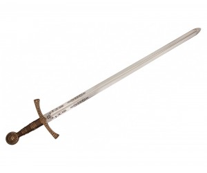 Средневековый меч (Франция, XIV век) металл.  рукоять, без ножен (DE-5203)
