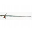 Средневековый меч (Франция, XIV век) металл.  рукоять, пластик. ножны, черные с красным (DE-6201) - фото № 10