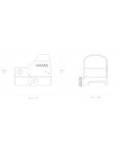 Коллиматорный прицел Hawke Reflex Red Dot Sight на Weaver 5MOA (12133)
