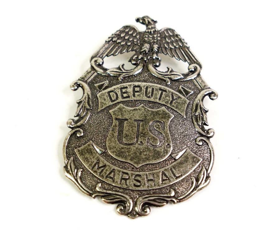 Значок Deputy U.S. Marshal с изображ. орла, никель (DE-112-NQ)