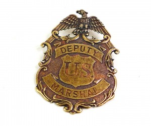 Значок Deputy U.S. Marshal с изображ. орла, латунь (DE-112-L)