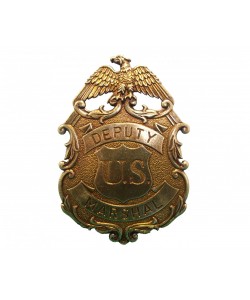 Значок Deputy U.S. Marshal с изображ. орла, латунь (DE-112-L)