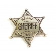 Значок окружного шерифа (шестиконечная звезда) никель (DE-113-NQ) - фото № 1