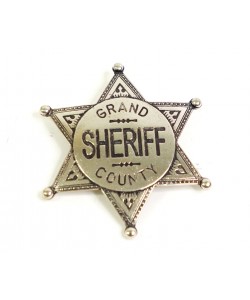 Значок окружного шерифа (шестиконечная звезда) никель (DE-113-NQ)