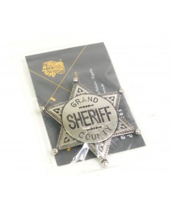 Значок окружного шерифа (шестиконечная звезда) никель (DE-113-NQ)