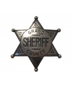 Значок окружного шерифа (шестиконечная звезда) никель (DE-113-NQ)