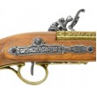 Макет пистолет кремневый леворукий, латунь (Франция, XVIII век) DE-1127-L - фото № 5