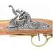 Макет пистолет кремневый леворукий, латунь (Франция, XVIII век) DE-1127-L - фото № 12