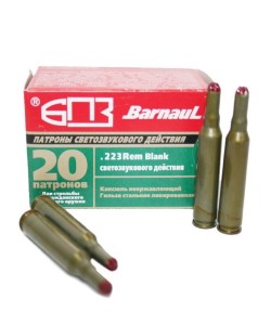 Патрон светозвукового действия 5,56x45 (.223 Rem) (БПЗ) 20 штук