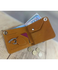 Кошелек с ножом Shokuroff EDC «Коготь» (рыжий)