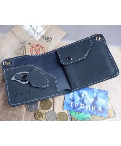 Кошелек с ножом Shokuroff EDC «Коготь» (серый)