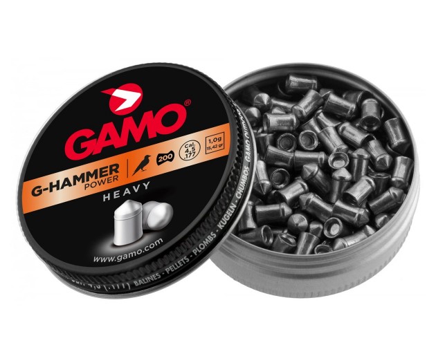Пули для пневматики Gamo G-Hammer 4,5 мм, 1,0 г (200 штук)