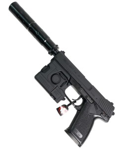 Страйкбольный пистолет Tokyo Marui SOCOM Mk.23 GNB (модератор, фонарь)