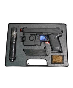 Страйкбольный пистолет Tokyo Marui SOCOM Mk.23 GNB (модератор, фонарь)