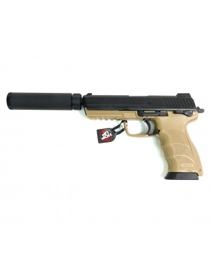 Страйкбольный пистолет Tokyo Marui HK45 Tactical GBB Black/Tan