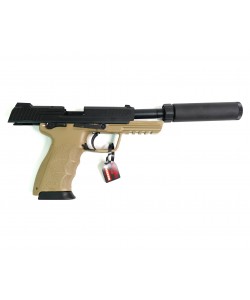 Страйкбольный пистолет Tokyo Marui HK45 Tactical GBB Black/Tan