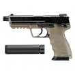 Страйкбольный пистолет Tokyo Marui HK45 Tactical GBB Black/Tan - фото № 4