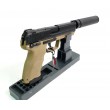 Страйкбольный пистолет Tokyo Marui HK45 Tactical GBB Black/Tan - фото № 6
