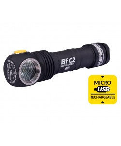 Фонарь налобный Armytek Elf C2 LH351D Micro-USB, 1100 люмен (белый свет) 
