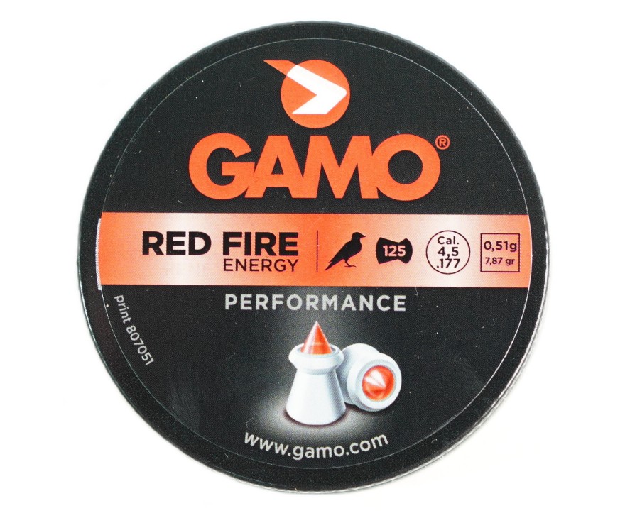 Пули для пневматики Gamo Red Fire 4,5 мм, 0,51 г (125 штук)