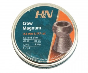 Пули H&N Crow Magnum 4,5 мм, 0,57 г (400 штук)