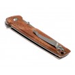 Нож складной Boker Magnum Straight Brother Wood 10 см, сталь 440A, рукоять дерево - фото № 6