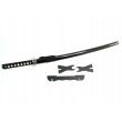 Самурайский меч Катана (черные ножны, гарда «серебр. солнце») - фото № 2