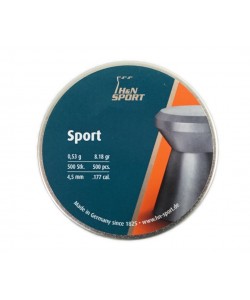 Пули для пневматики H&N Sport 4,5 мм, 0,53 г (500 штук)