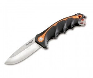 Нож складной Boker Magnum Chainsaw Attendant Satin 9 см, сталь 440B, рукоять Kraton