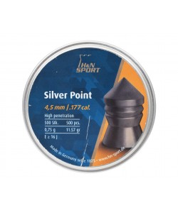 Пули для пневматики H&N Silver Point 4,5 мм, 0,75 г (400 штук)