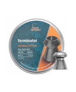 Пули для пневматики H&N Terminator 4,5 мм, 0,47 г (400 штук)