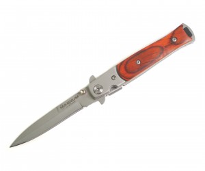 Нож складной Boker Magnum Stiletto 8,3 см, сталь 440A, рукоять сталь/дерево