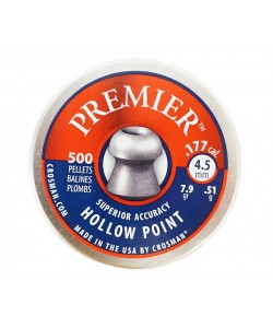 Пули для пневматики Crosman Premier Hollow Point 4,5 мм, 0,51 г (500 штук)