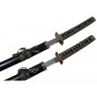 Самурайские мечи Катана и Вакидзаси (2 шт., черные ножны, медная цуба) - фото № 8