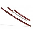 Самурайские мечи Катана и Вакидзаси (2 шт., ножны бордовый мрамор) - фото № 1